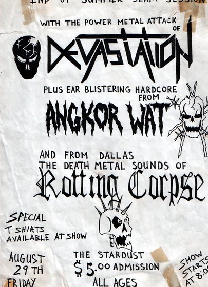 Devastation, Angkor Wat and Rotting Corpse — The Stardust, August 29th.