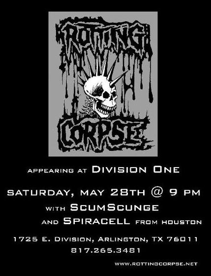 Division One, Arlington &mdash; Saturday, May 28th.