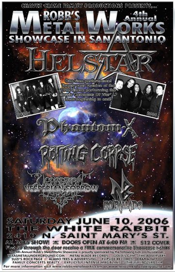 Robb&rsquo;s MetalWorks 4th Showcase with Helstar, June 2006.