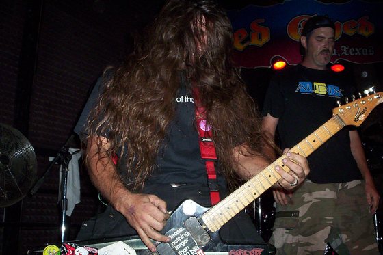 Onstage at the Red Eyed Fly, August 2005.