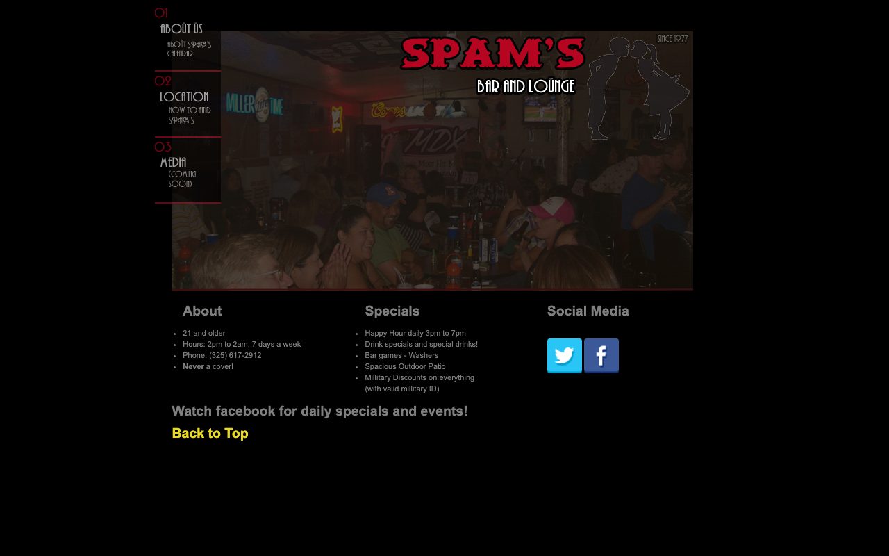 Preview of Venue Website